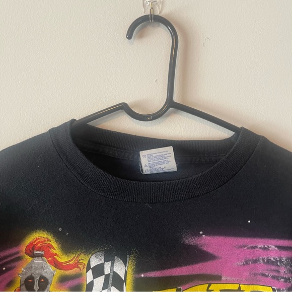 90s NASCAR Jeff Burton double sided print graphic tee L - Picture 6 of 9